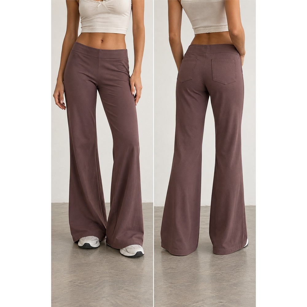 Halara XL Regular Plum Purple Flare Leg High Waisted Stretch Work Pants GV8U6